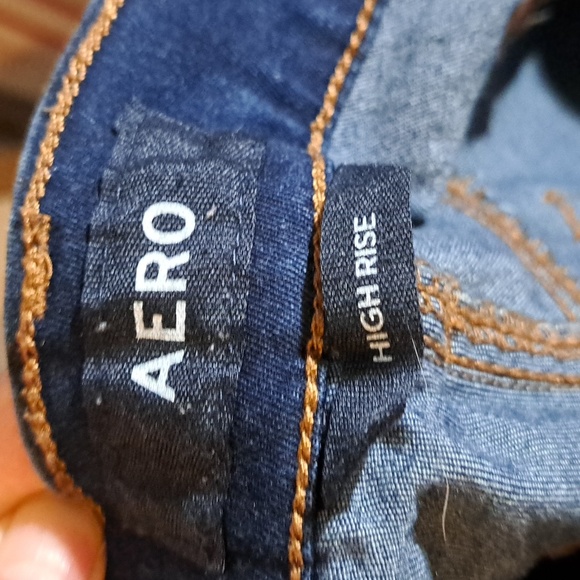 AERO high rise blue jeans size 8 Long - Picture 4 of 4